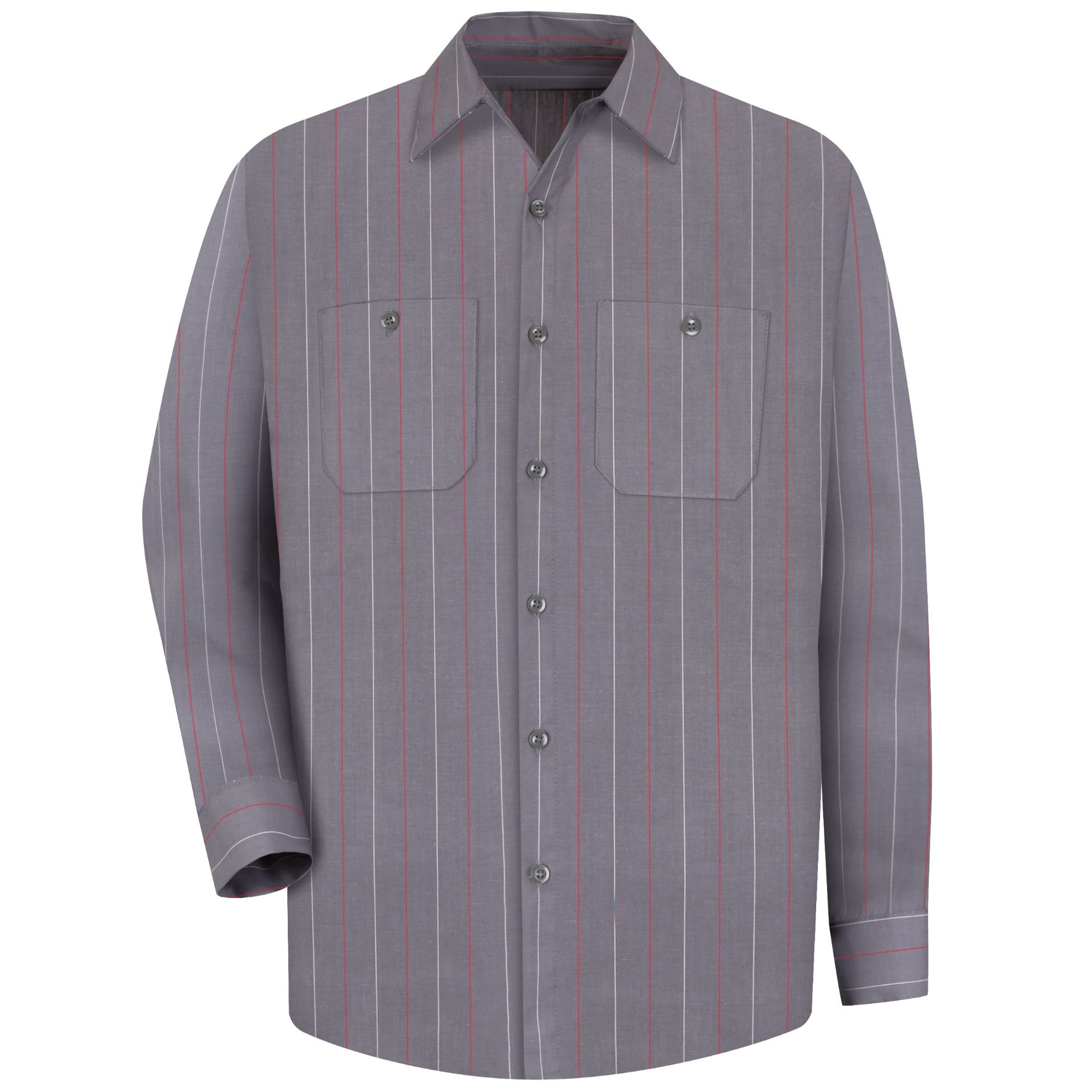Picture of Red Kap® SP14-STRIPE Men's Long Sleeve Industrial Stripe Work Shirt