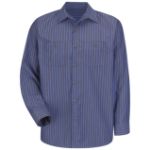 Picture of Red Kap® SP14-STRIPE Men's Long Sleeve Industrial Stripe Work Shirt