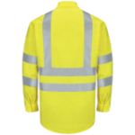 Picture of Red Kap® SY14-HV-TRC3 Men's Hi-Visibility Long Sleeve Ripstop Work Shirt - Type R, Class 3