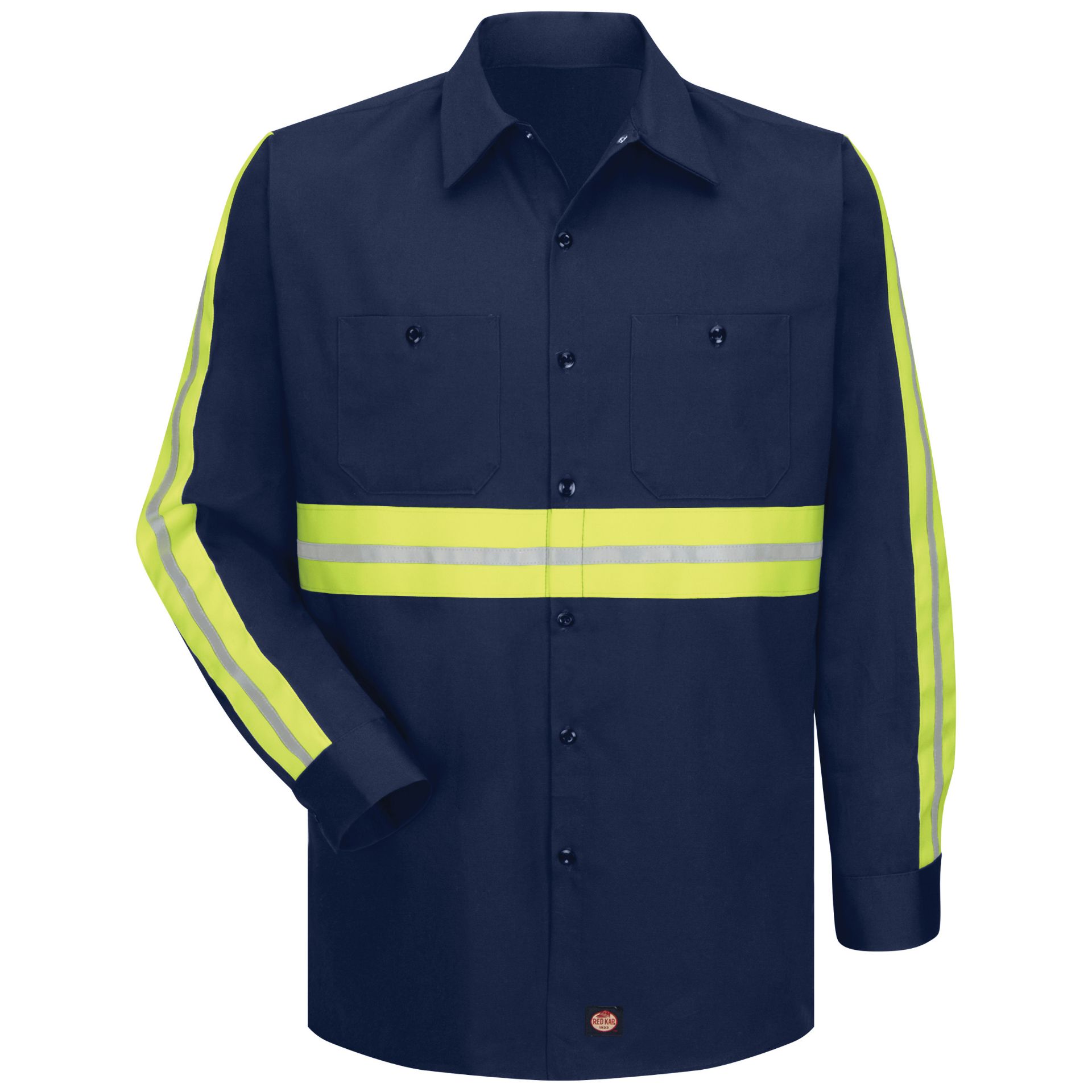 Picture of Red Kap® SC30-EHV-6.4 Long Sleeve Enhanced Visibility Cotton Work Shirt