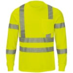 Picture of Red Kap® SVY3 Long Sleeve Hi-Visibility T-Shirt, Type R Class 3