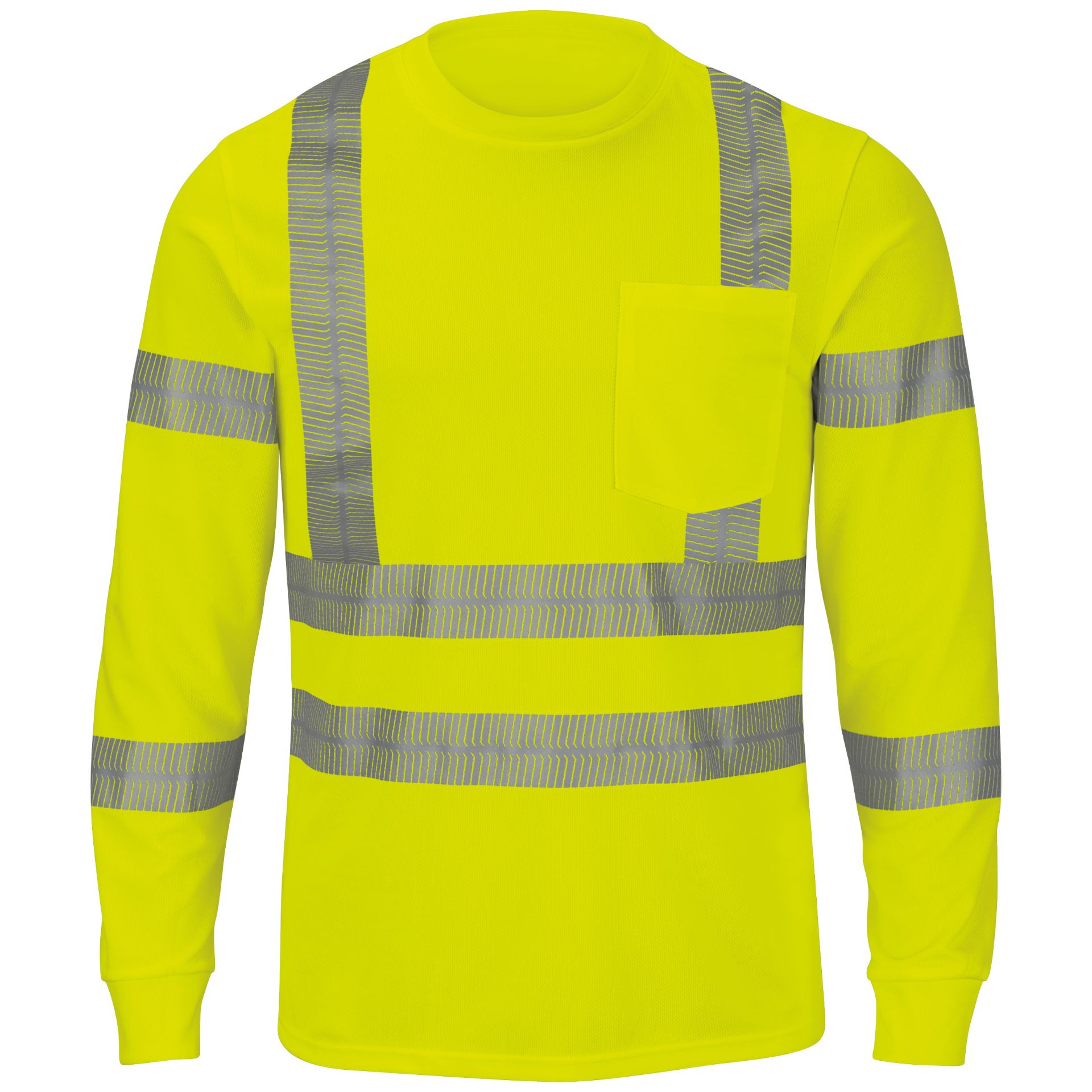 Picture of Red Kap® SVY3 Long Sleeve Hi-Visibility T-Shirt, Type R Class 3