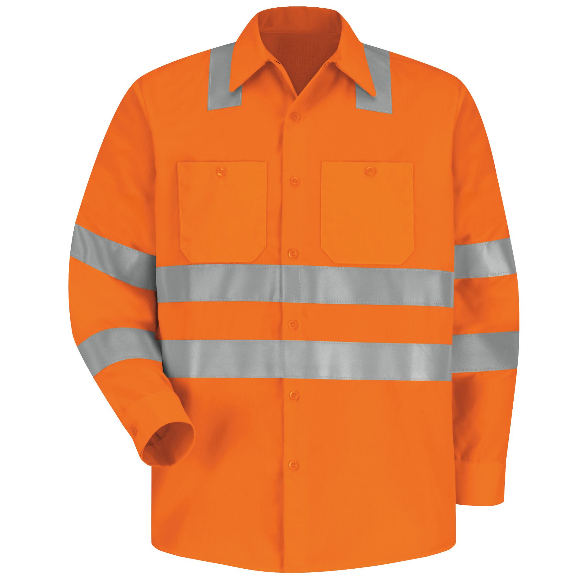 Picture of Red Kap® SS14 HV C3L2 Hi-Visibility Long Sleeve Work Shirt - Type R, Class 3
