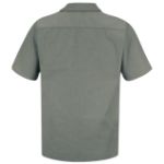 Picture of Red Kap® SP20-BANDED Men's Short Sleeve Microcheck Uniform Shirt