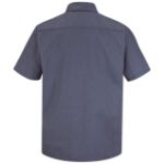 Picture of Red Kap® SP20-BANDED Men's Short Sleeve Microcheck Uniform Shirt