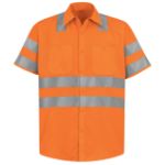 Picture of Red Kap® SS24 HV C3L2 Hi-Visibility Short Sleeve Work Shirt - Type R, Class 3