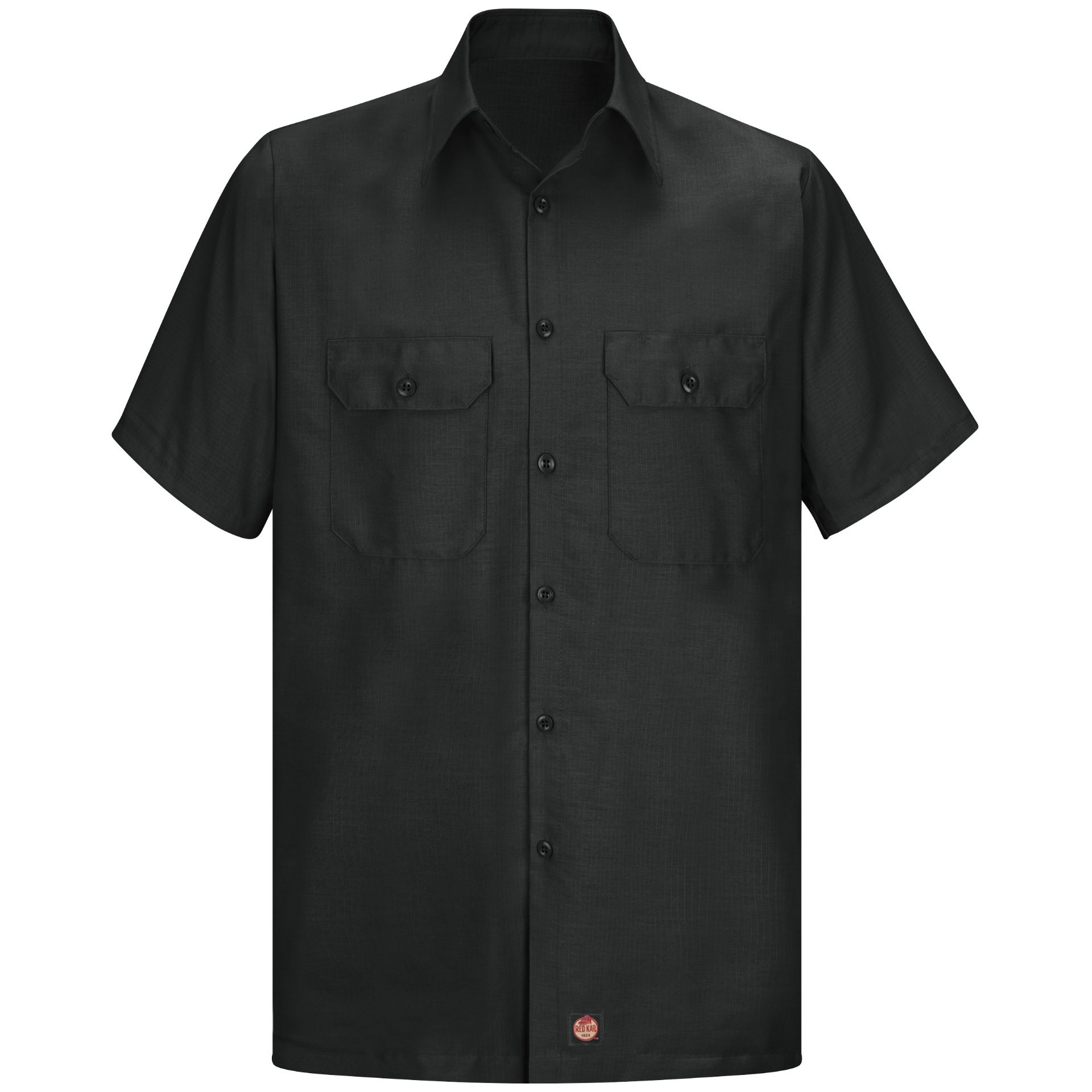 Picture of Red Kap® SY60BK Men's Short Sleeve Solid Rip Stop Shirt
