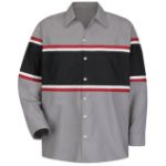 Picture of Red Kap® SP14-GM Men's Long Sleeve Technician Shirt