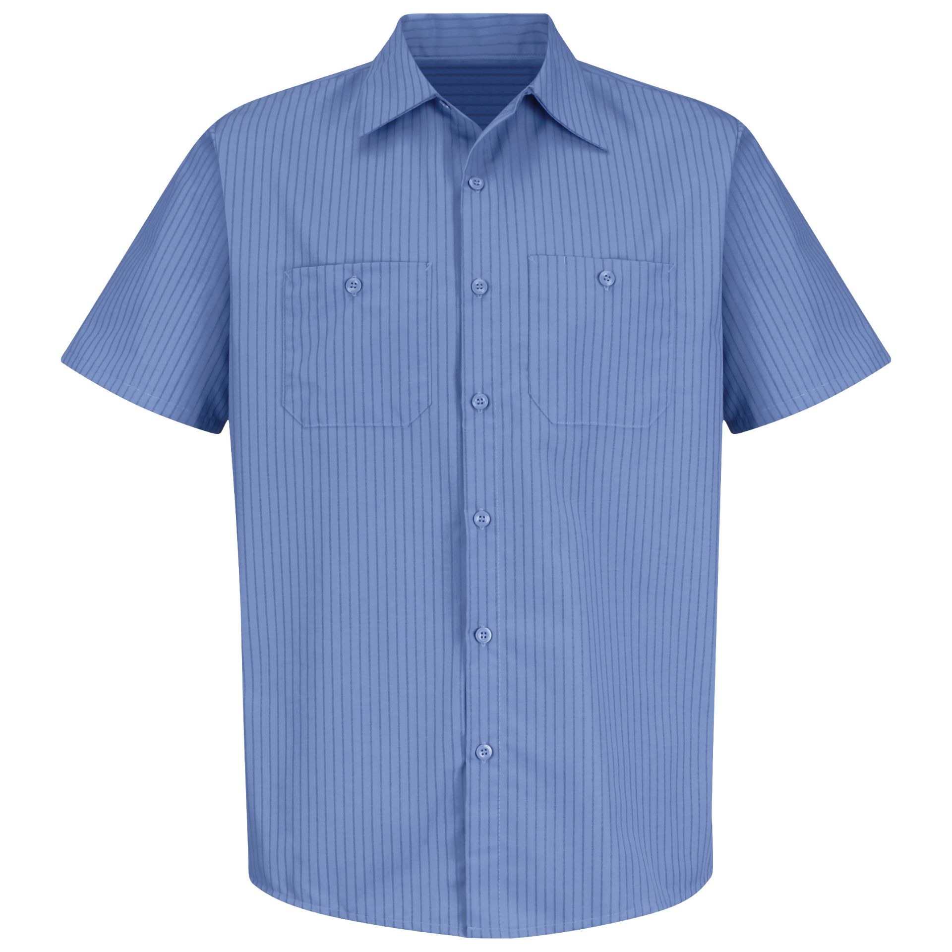 Picture of Red Kap® SB22 Men's Short Sleeve Industrial Stripe Work Shirt