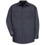 Picture of Red Kap® SP14-MICRO-CHECK Men's Long Sleeve Geometric Microcheck Work Shirt