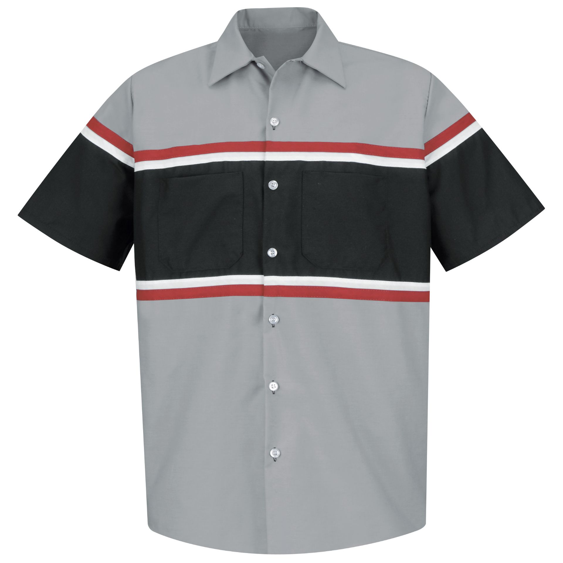 Picture of Red Kap® SP24-GM Men's Short Sleeve Technician Shirt