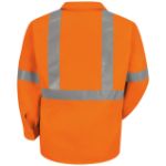 Picture of Red Kap® SS14-HV-C2L2 Men's Hi-Visibility Orange Long Sleeve Work Shirt - Type R, Class 2