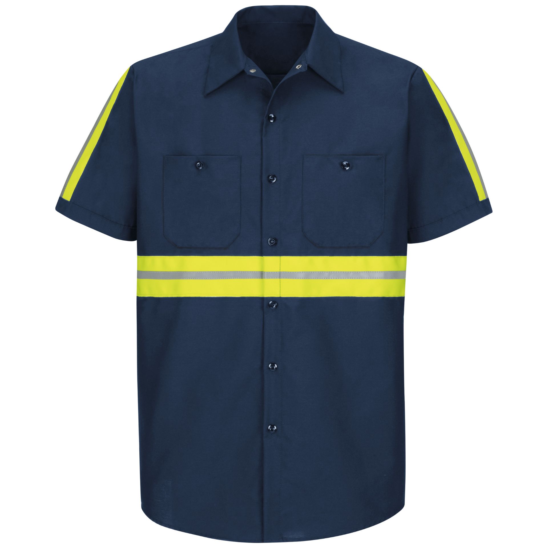 Picture of Red Kap® SP24-EHV Short Sleeve Enhanced Visibility Industrial Work Shirt