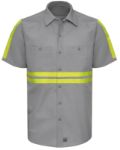 Picture of Red Kap® SP24-EHV Short Sleeve Enhanced Visibility Industrial Work Shirt