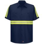 Picture of Red Kap® SC40-EHV-6.4 Short Sleeve Enhanced Visibility Cotton Work Shirt