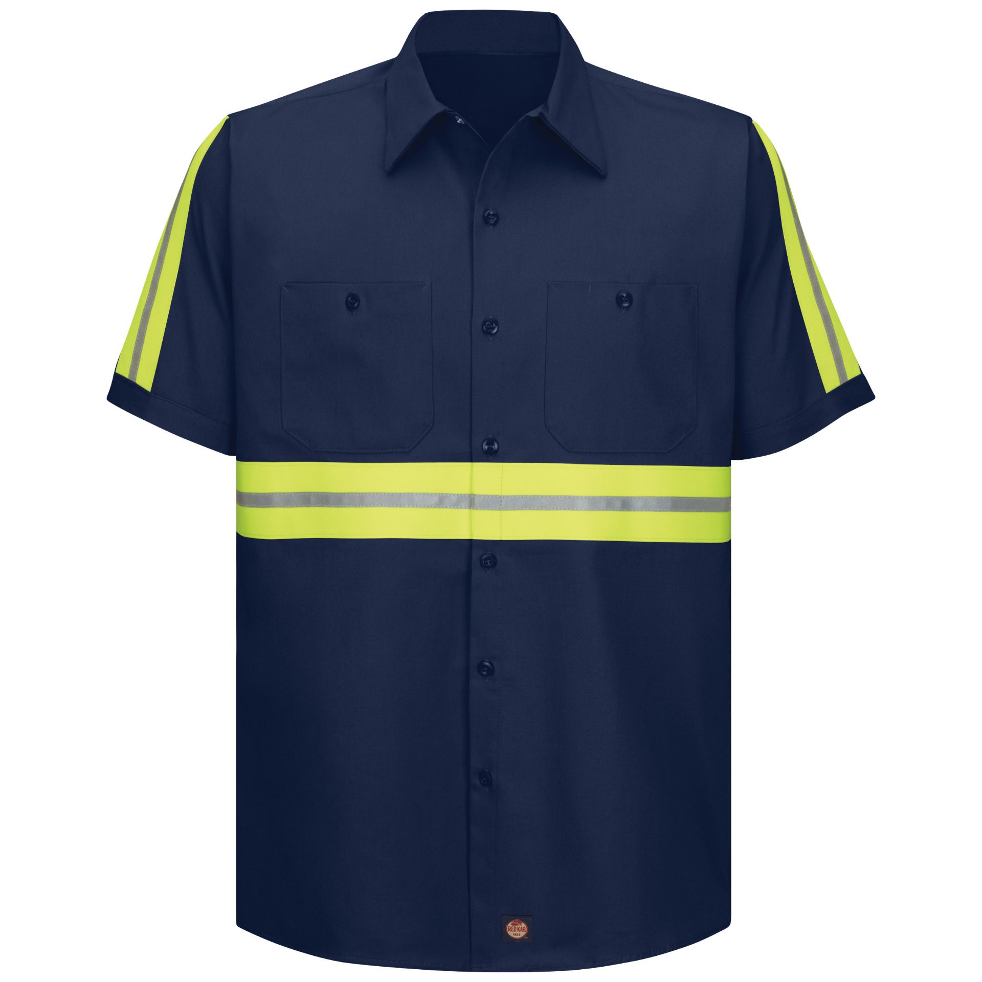 Picture of Red Kap® SC40-EHV-6.4 Short Sleeve Enhanced Visibility Cotton Work Shirt