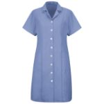 Picture of Red Kap® DP23 Women's Button-Front Short Sleeve Dress