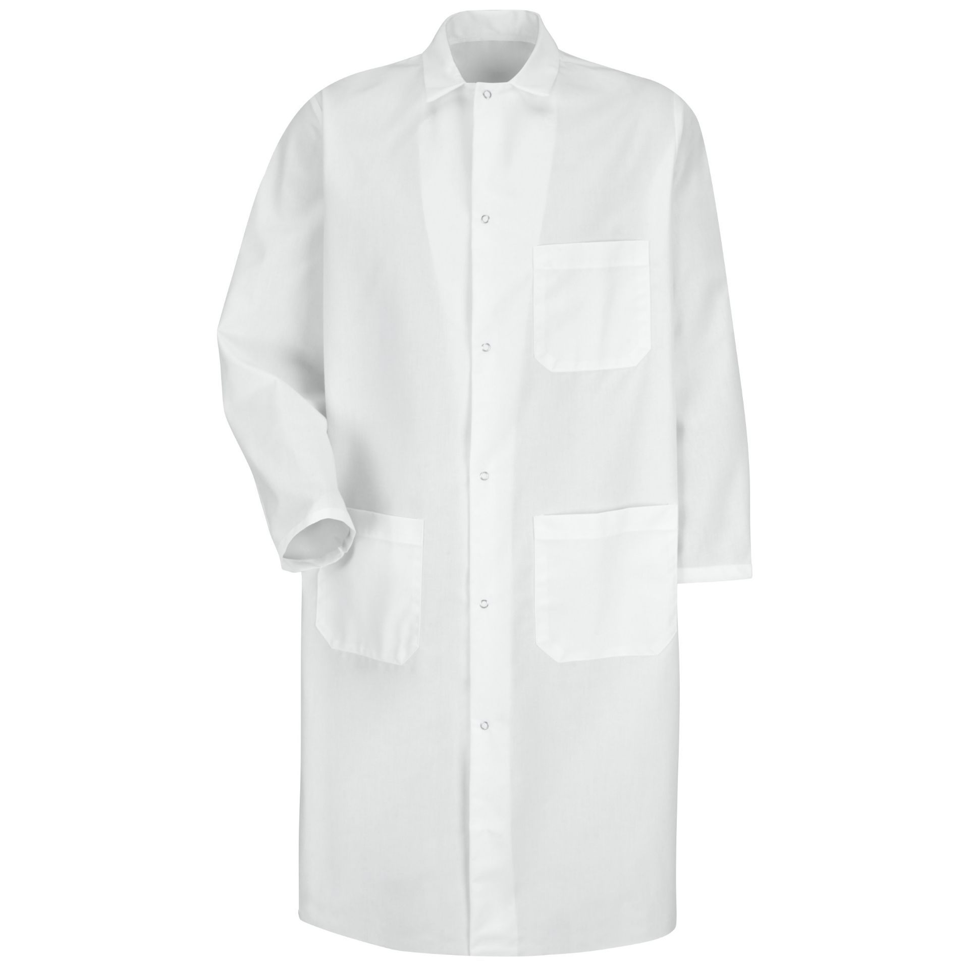 Picture of Red Kap® KS62 Gripper-Front Spun Polyester Butcher Coat with Exterior Pocket