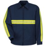 Picture of Red Kap® JT50-EHV Men's Enhanced Visibility Perma-Lined Panel Jacket