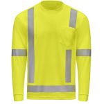 Picture of Red Kap® SK19 Hi-Visibility Long Sleeve Performance Core Tee, Type R, Class 3