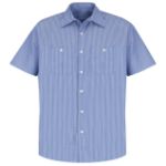 Picture of Red Kap® SP20 Men's Short Sleeve Industrial Stripe Work Shirt