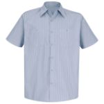 Picture of Red Kap® SP20 Men's Short Sleeve Industrial Stripe Work Shirt