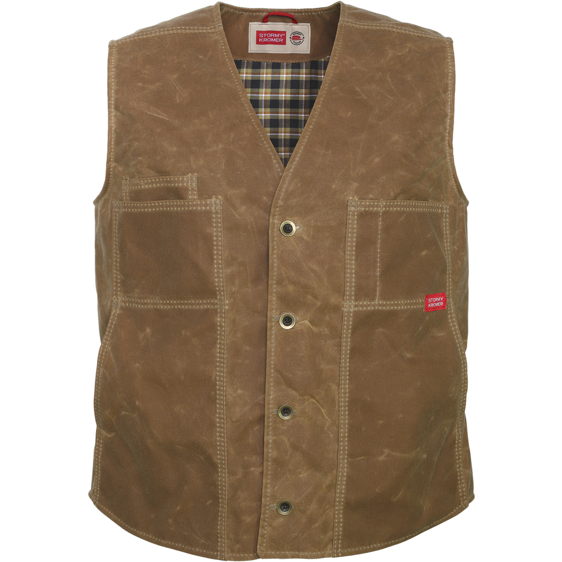 Picture of Stormy Kromer 52530 The Waxed Cotton Vest with Lining