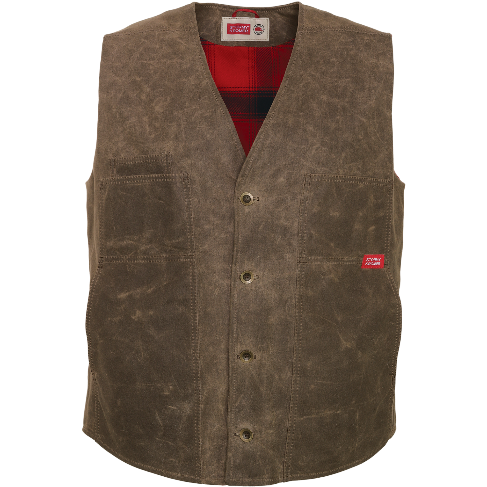 Picture of Stormy Kromer 52530 The Waxed Cotton Vest with Lining