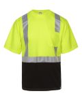 Picture of Max Apparel MAX405 Class 2 T-shirt, Safety Green/Black Bottom