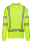 Picture of Max Apparel MAX416 Cotton Rich Class 3 Long Sleeve T-shirt, Safety Green