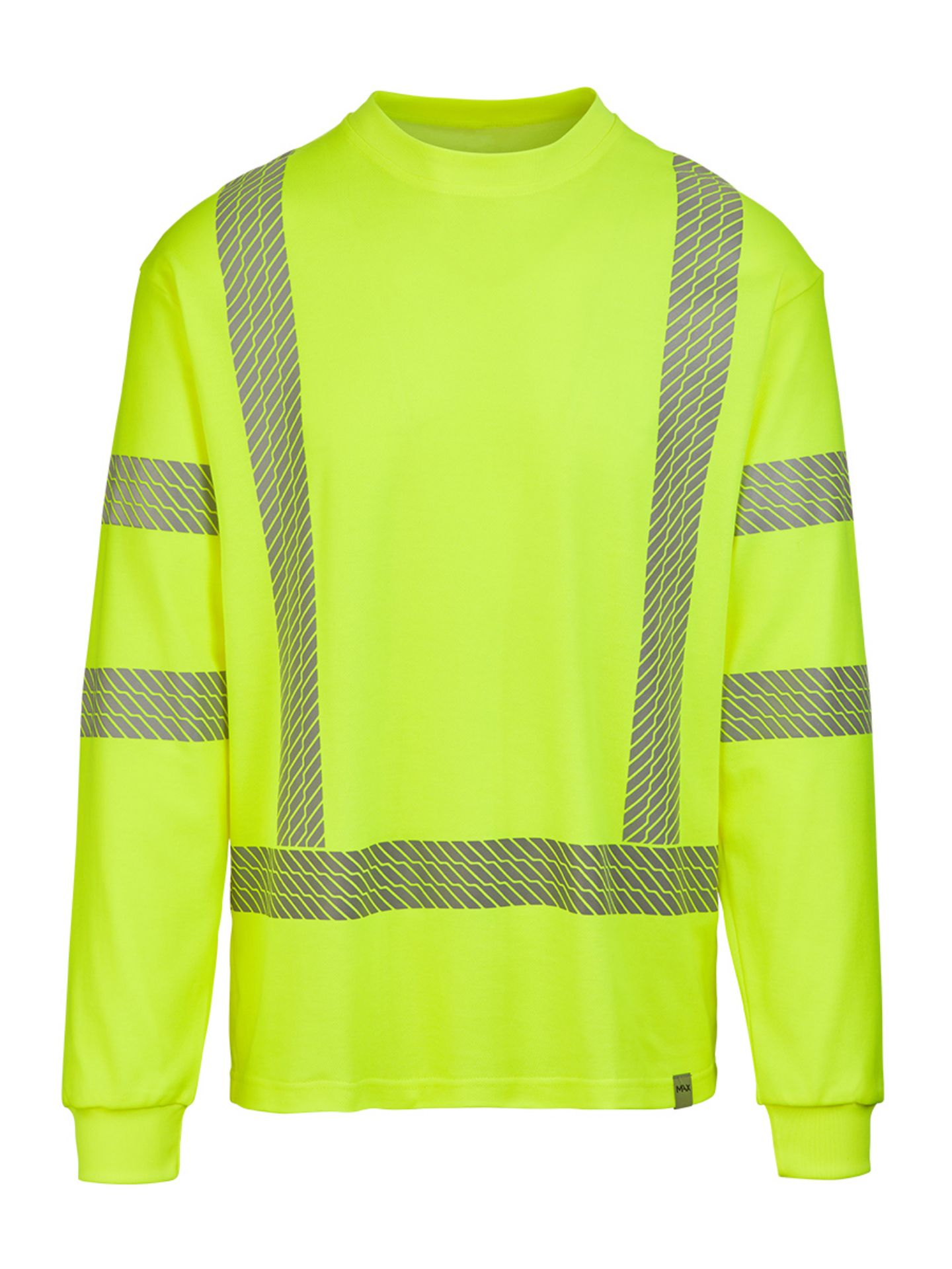 Picture of Max Apparel MAX416 Cotton Rich Class 3 Long Sleeve T-shirt, Safety Green