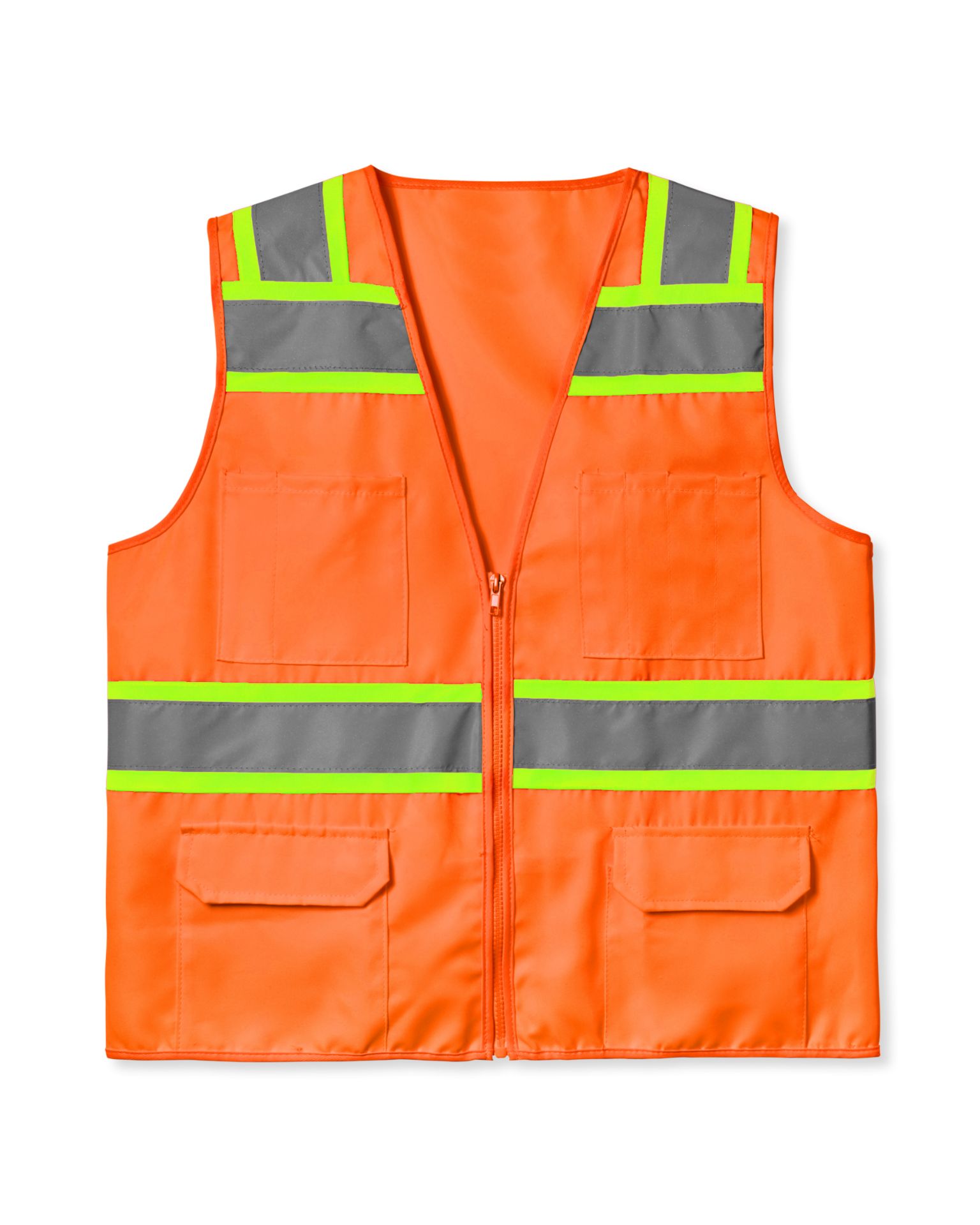 Picture of Max Apparel MAX447 Class 2 Solid Twill Vest, Safety Orange