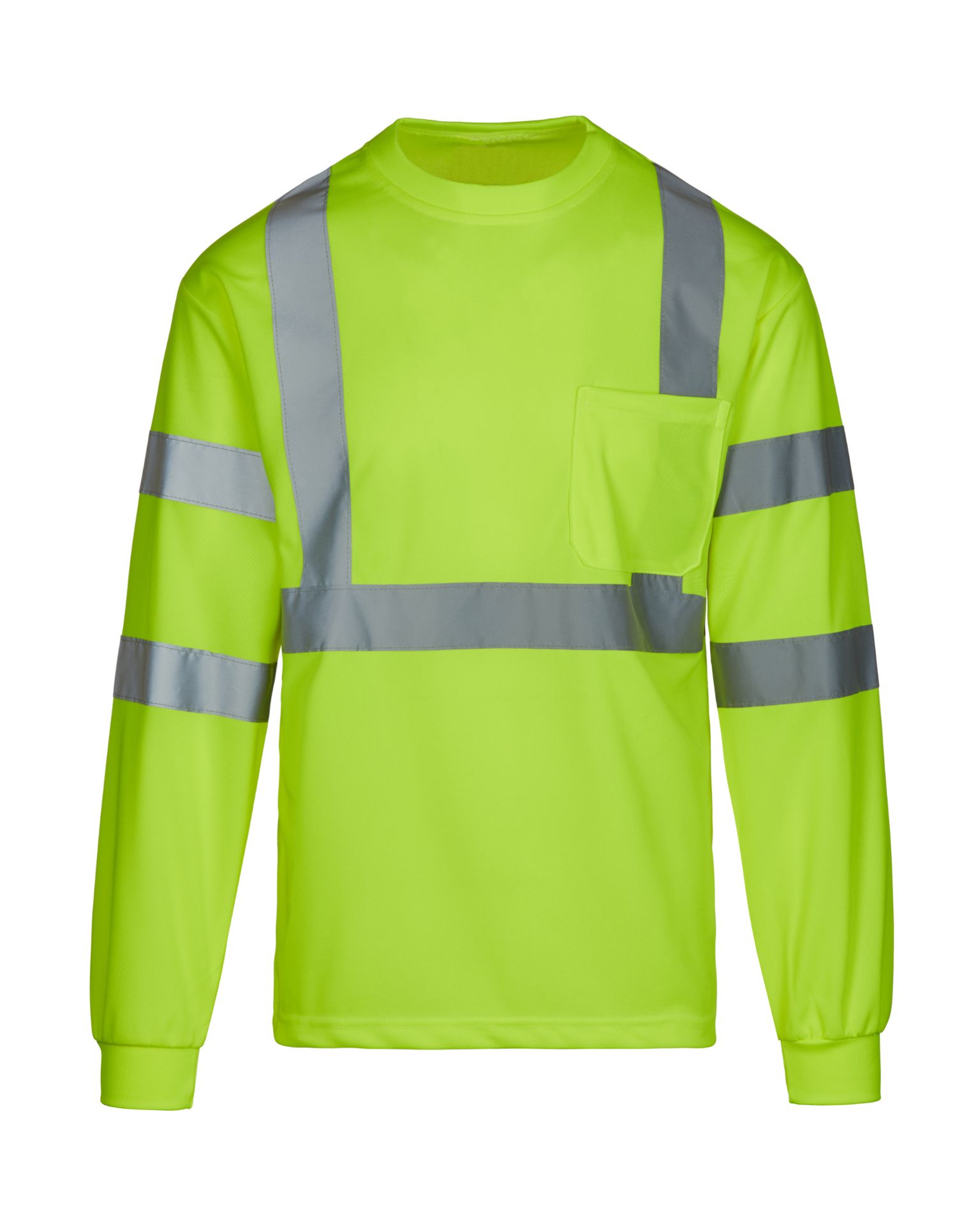 Picture of Max Apparel MAX450 Class 3 Long Sleeve T-shirt, Safety Green