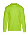 Picture of Max Apparel MAX451 Non Ansi Hi Viz Long Sleeve T-shirt, Safety Green