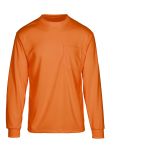 Picture of Max Apparel MAX453 Non Ansi Hi Viz Long Sleeve T-shirt, Safety Orange
