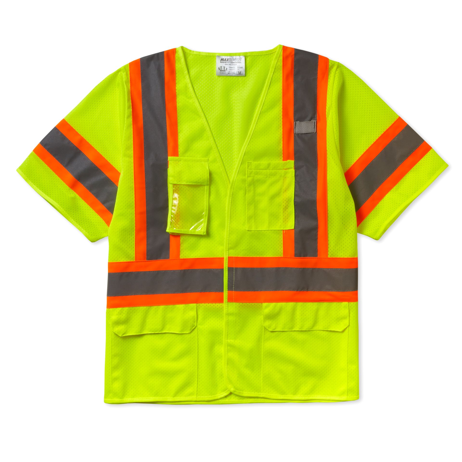 Picture of Max Apparel MAX460 Class 3 Deluxe Mesh Vest, Velcro Front