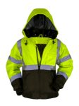 Picture of Max Apparel MAX605 Class 3 Bomber Jacket, Safety Green/Black