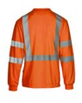 Picture of Max Apparel MAX456 Class 3 Safety Orange Moisture Wicking Short Black Bottom Long Sleeve T-shirt