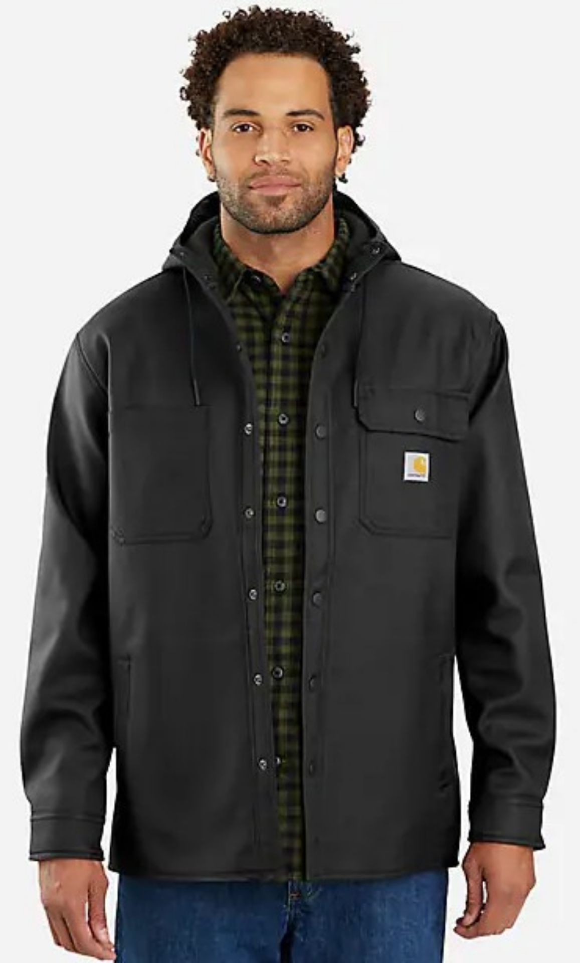 Picture of Carhartt 105022 Rain Defender® Relaxed Fit Heavyweight Hooded Shirt Jac