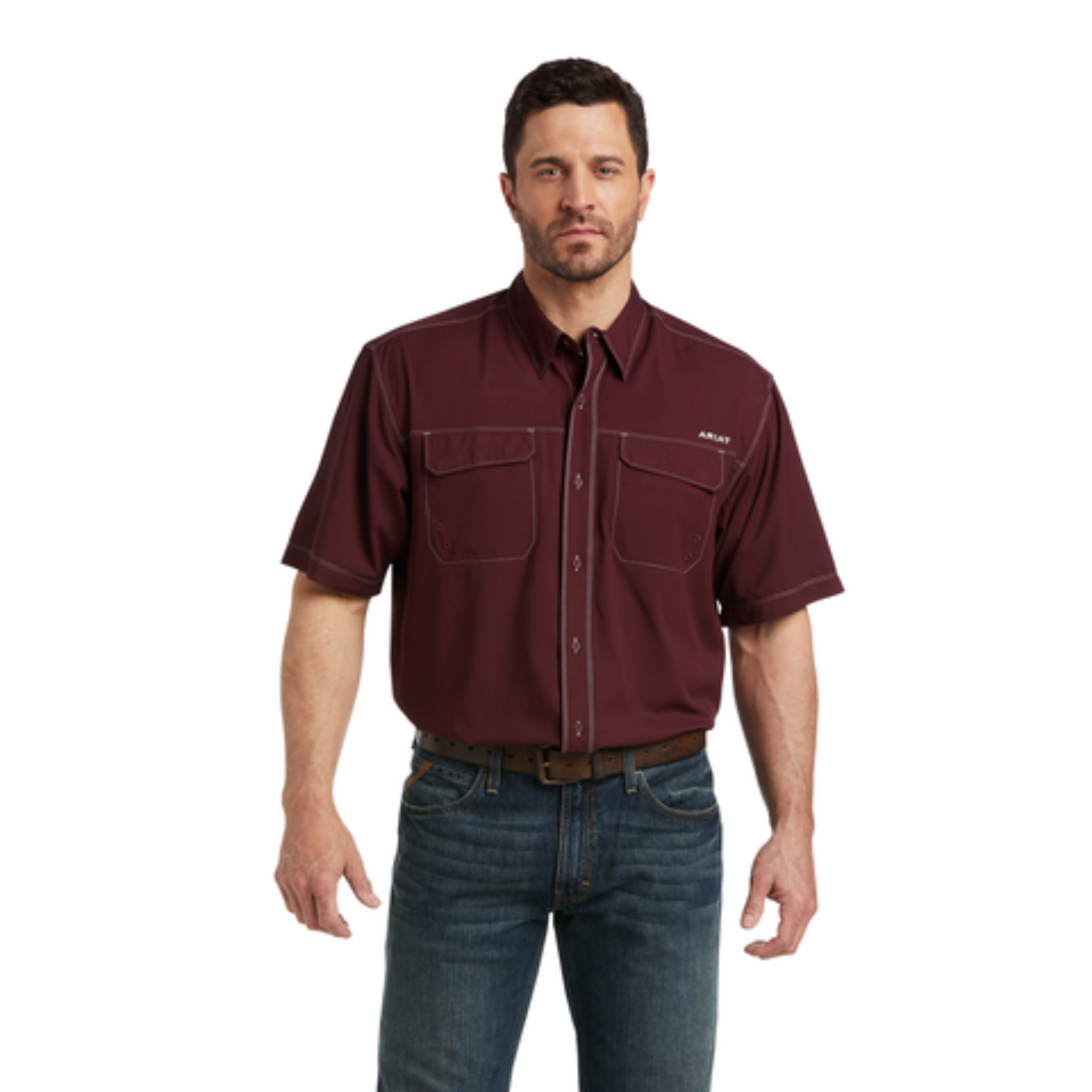 Picture of Ariat 10035390 VENTTEK OUTBOUND CLSSC SS SHRT
