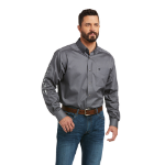 Picture of Ariat 10037479 TEAM LOGO TWILL  CLSSC LS SHRT