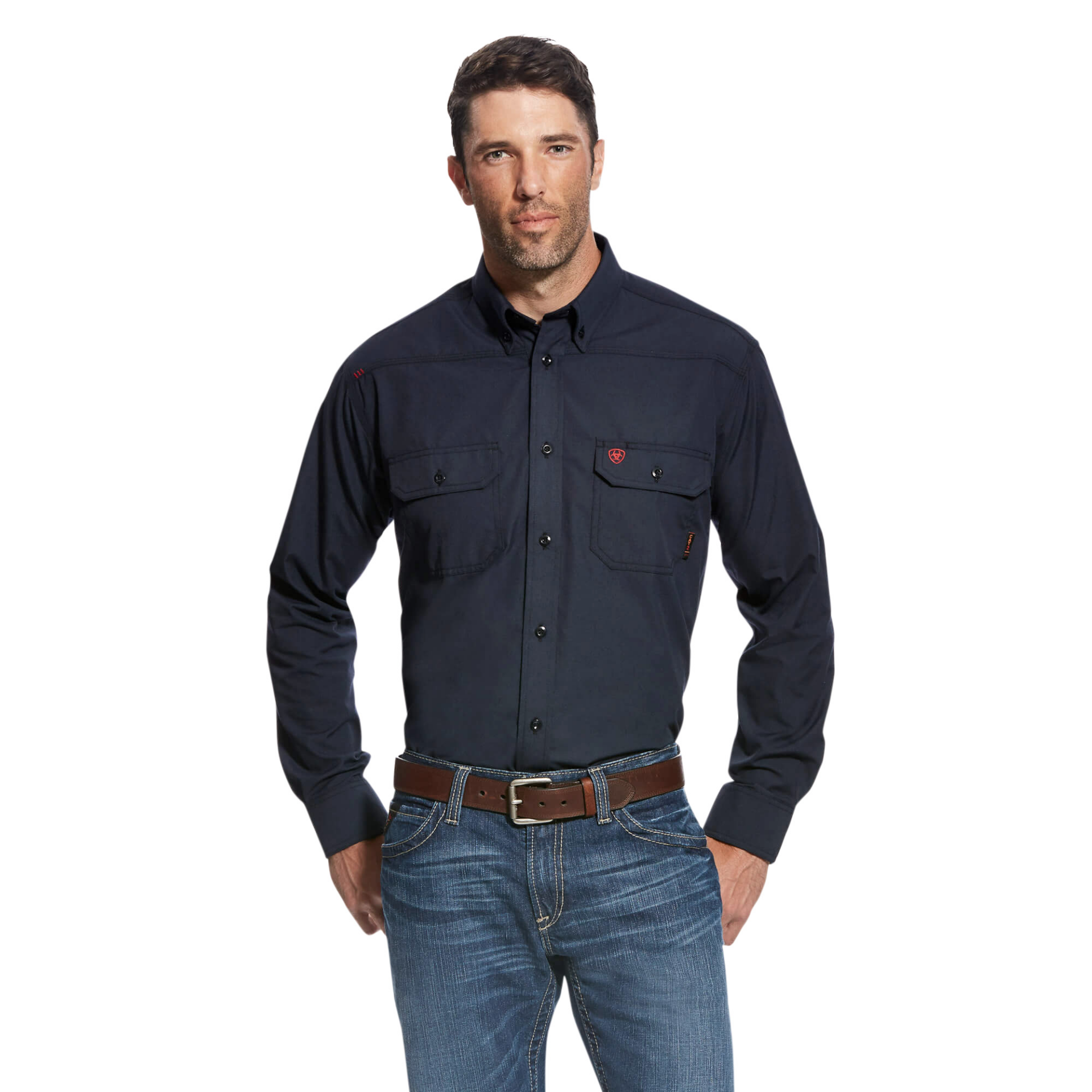 Picture of Ariat 10022899 FR FEATHERLIGHT LS WRK SHRT