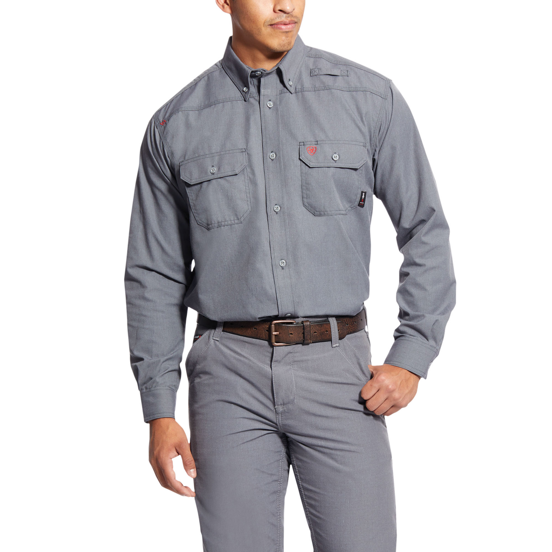 Picture of Ariat 10025429 FR FEATHERLIGHT LS WRK SHRT