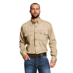 Picture of Ariat 10025402 FR SOLID VENT LS WRK SHRT