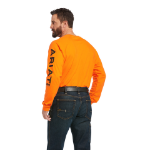 Picture of Ariat 10037643 REBAR COTTON STRONG GRAPHIC LS T-SHRT