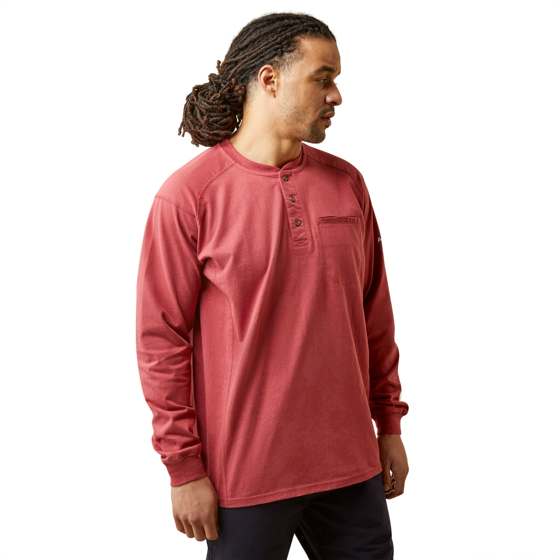 Picture of Ariat 10046632 FR AIR HENLEY LS TOP