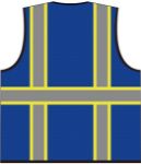 Picture of Safety Brite SB-43Z Class 2 Multi-Pocket Two-Tone Trim Mesh Vest