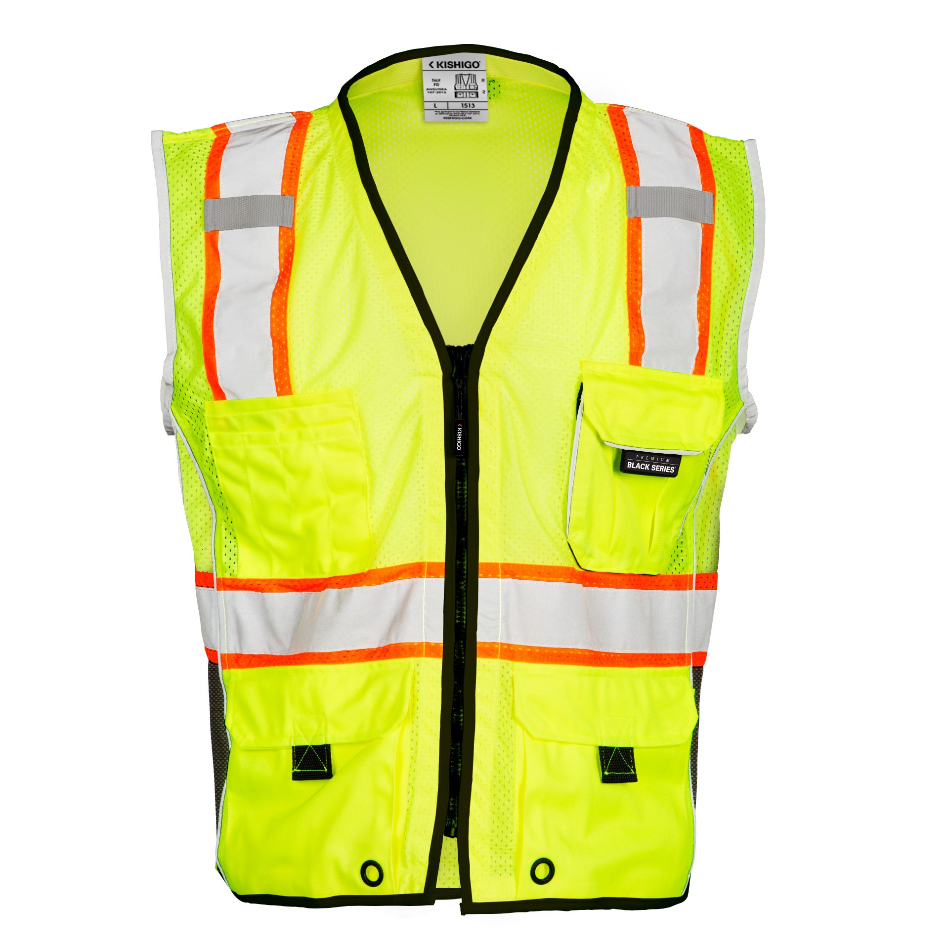Picture of Kishigo 1513 Premium Black Series Heavy Duty Vest