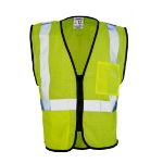Picture of Kishigo 1537 Double Pocket Zipper Mesh Vest - Economy