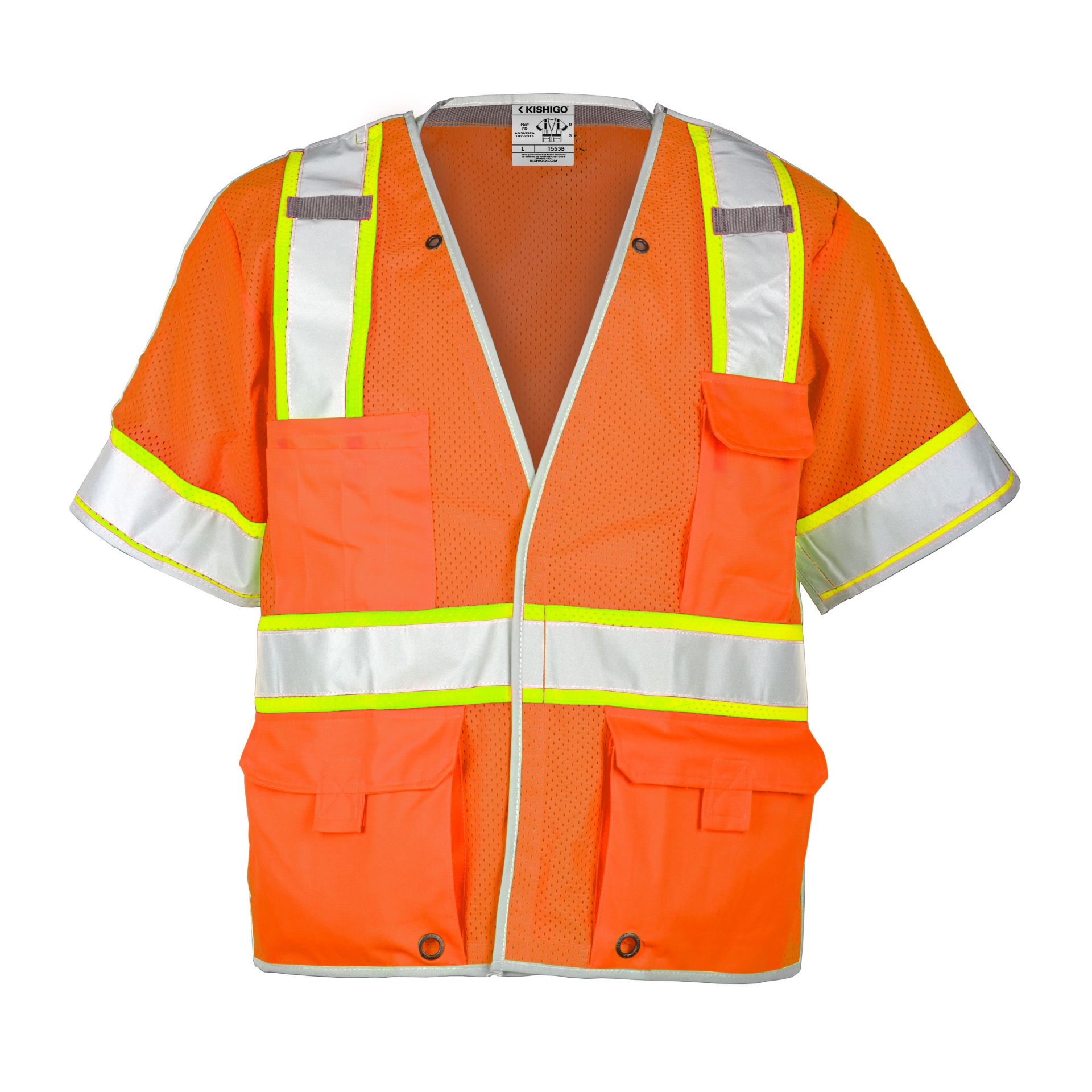 Picture of Kishigo 1553B PREMIUM BRILLIANT SERIES BREAKAWAY VEST